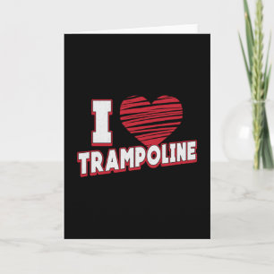 I Kärlek Trampoline Jumper Jump Gymnast Trampolini Kort