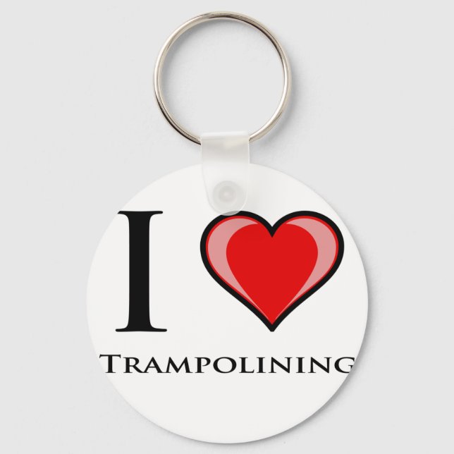 I Kärlek Trampolining Nyckelring (Framsida)