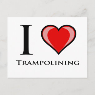 I Kärlek Trampolining Vykort