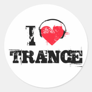 I kärlek trance runt klistermärke