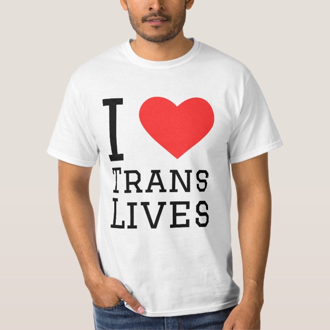 I kärlek-transiteringar t shirt (Framsida)