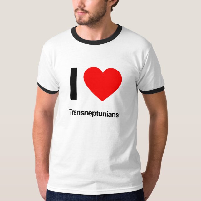 i kärlek transneptunians t shirt (Framsida)