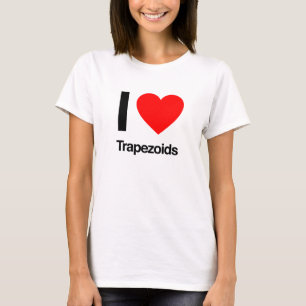 i kärlek trapezoids t-shirt