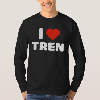 I Kärlek Tren I Heart Tren Bodybuilding T Shirt