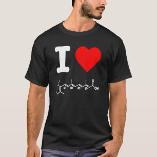 I Kärlek Tretinoin Vitamin A Skincare Chemical For T Shirt