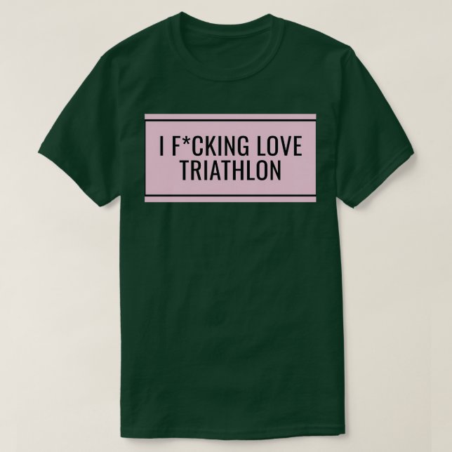 I Kärlek Triathlon 16 T Shirt (Design framsida)