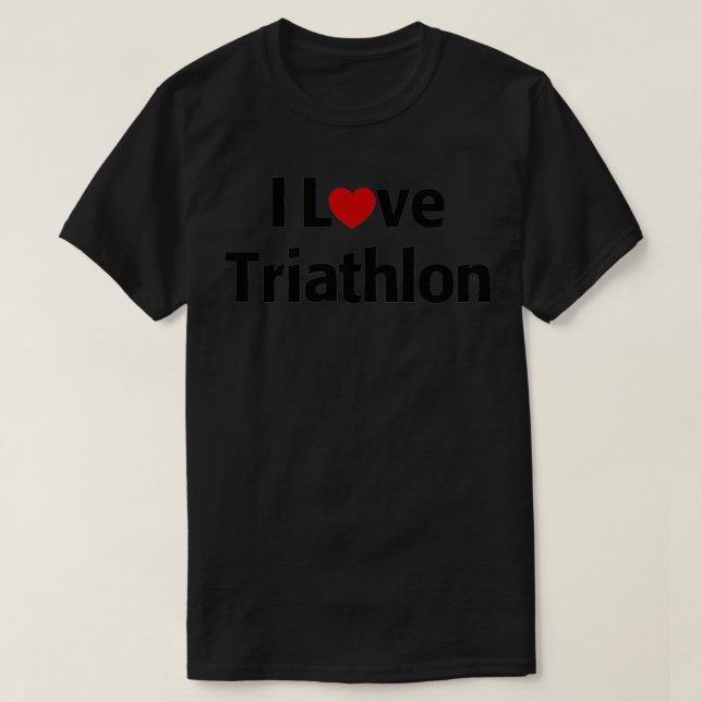 I Kärlek Triathlon 3 T Shirt (Design framsida)