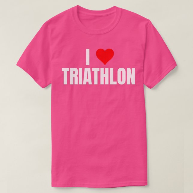 I Kärlek Triathlon 5 T Shirt (Design framsida)
