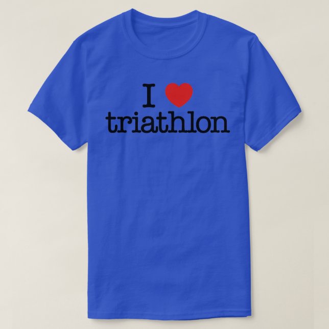 I kärlek triathlon... en fin presentidé... t shirt (Design framsida)