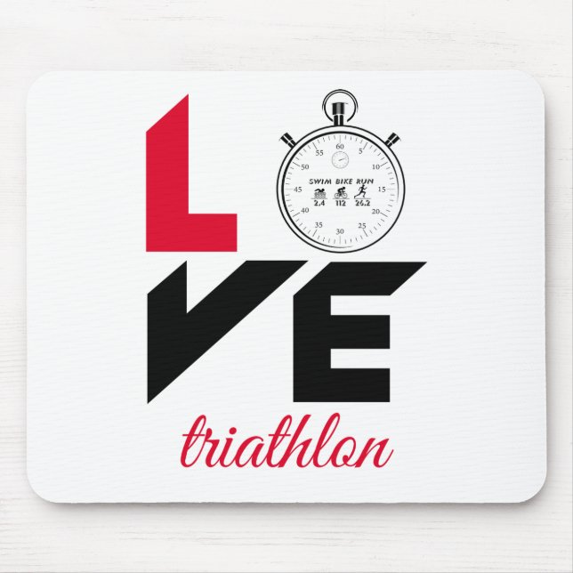 I kärlek triathlon musmatta (Framsidan)