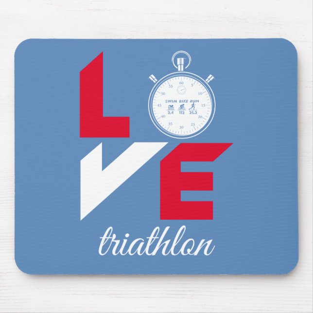 I kärlek triathlon musmatta (Framsidan)