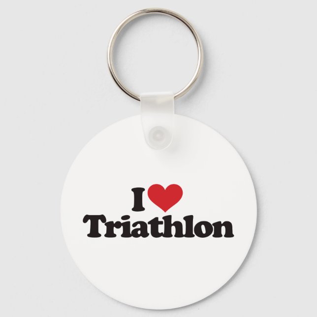 I Kärlek Triathlon Nyckelring (Framsida)