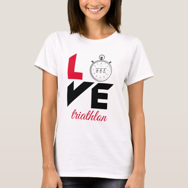 I kärlek triathlon t shirt (Framsida)