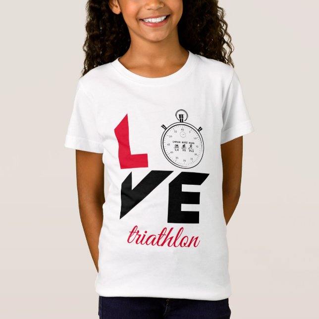 I kärlek triathlon t shirt (Framsida)
