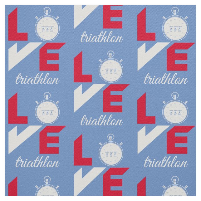 I kärlek triathlon tyg (Provkarta)