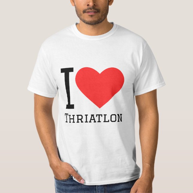 I kärlek triatlon t shirt (Framsida)