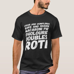 I kärlek Trinidad och Tobago Food t-shirt