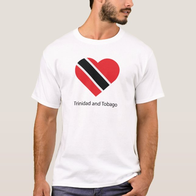I Kärlek Trinidad och Tobago T Shirt (Framsida)
