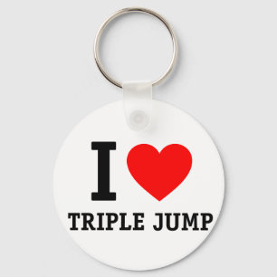 I Kärlek Triple Jump Nyckelring