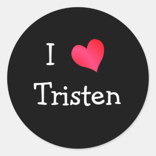 I Kärlek Tristan Runt Klistermärke