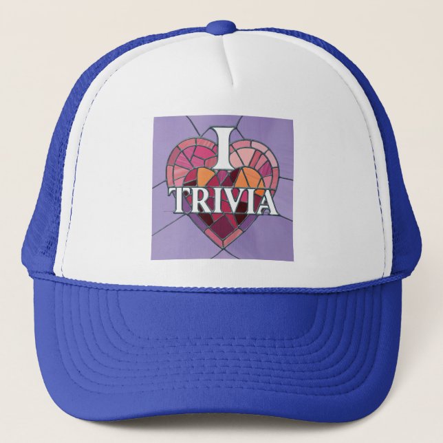 I Kärlek Trivia Hat Keps (Framsida)