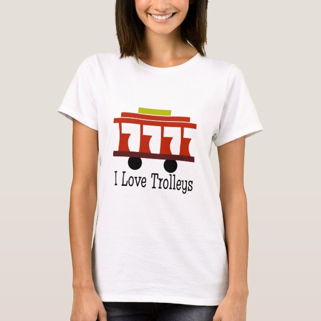I Kärlek Trolleys T-shirt (Framsida)