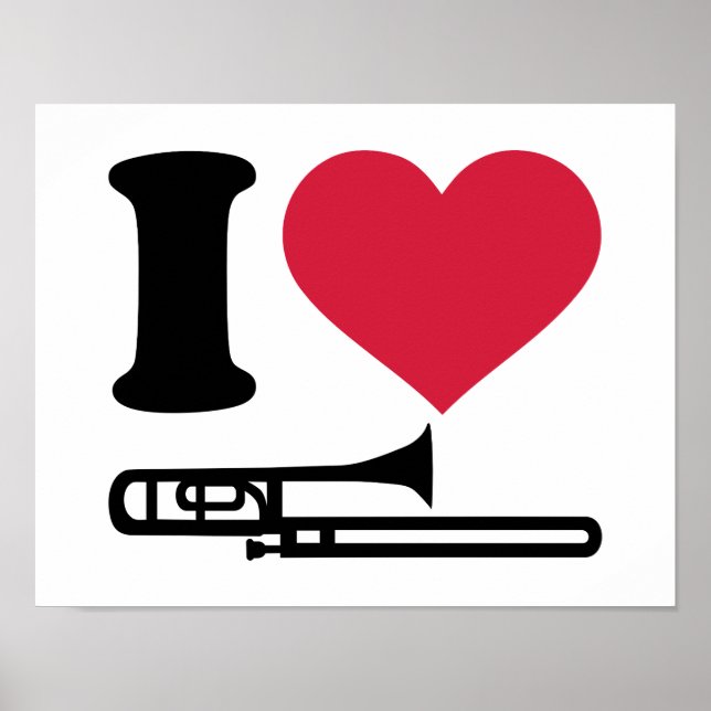 I kärlek Trombone Poster (Framsidan)