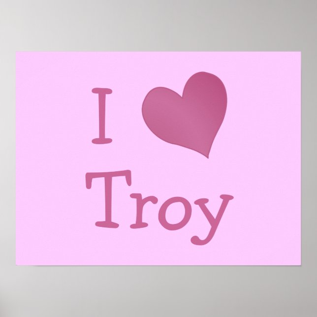 I Kärlek Troy Poster (Framsidan)