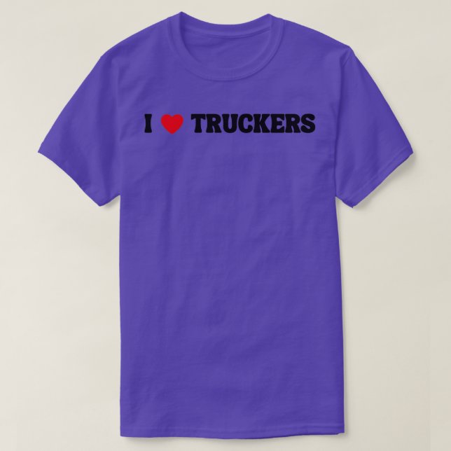 I Kärlek Truckers 1 T Shirt (Design framsida)