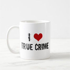 I Kärlek True Crime Kaffemugg