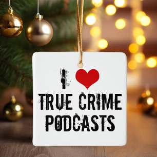 I Kärlek True Crime Podcasts Julgransprydnad Keramik