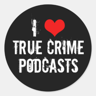 I Kärlek True Crime Podcasts Serial Killer History Runt Klistermärke