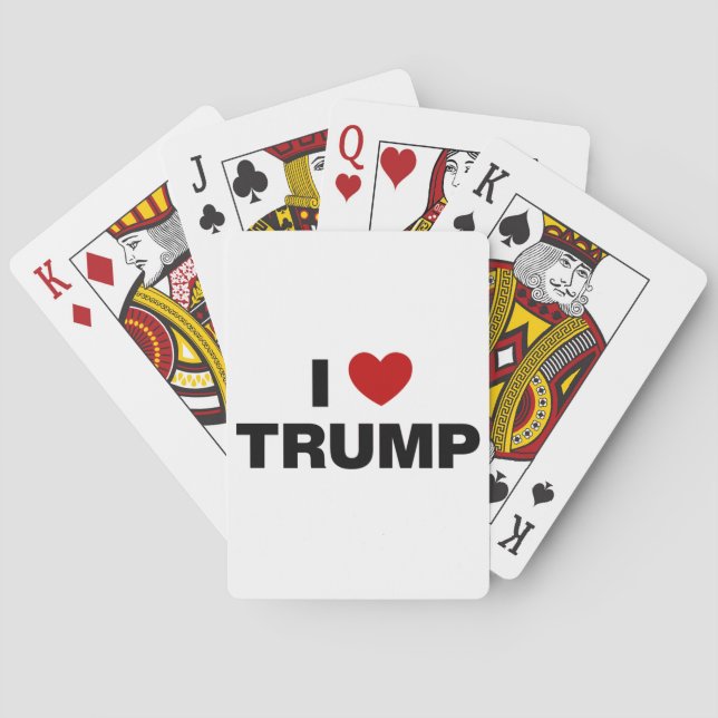 I Kärlek Trump Casinokort (Baksidan)