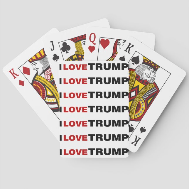 I Kärlek Trump Casinokort (Baksidan)