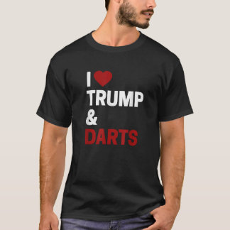 I Kärlek Trump Darts Funny Darts Shirt T