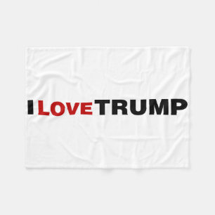 I Kärlek Trump Fleecefilt