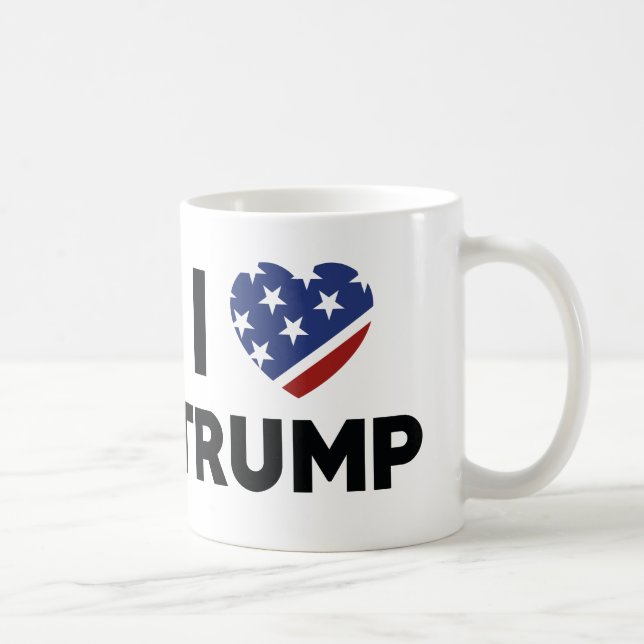 I Kärlek Trump Kaffemugg (Höger)