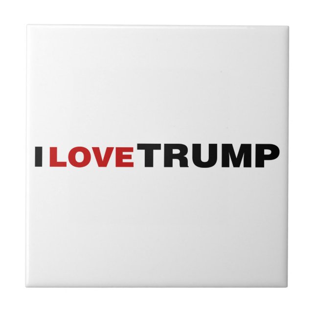 I Kärlek Trump Kakelplatta (Framsidan)