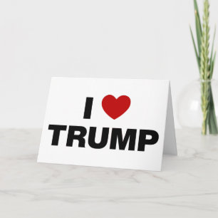 I Kärlek Trump Kort