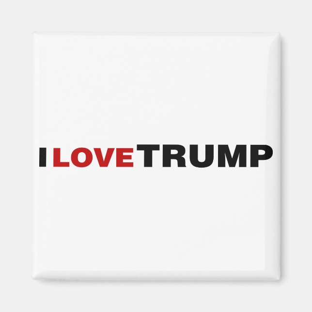 I Kärlek Trump Magnet (Framsidan)