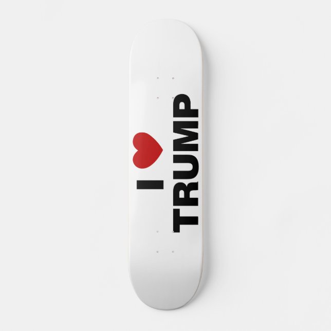 I Kärlek Trump Mini Skateboard Bräda 18,5 Cm (Framsida)