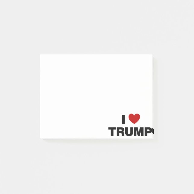 I Kärlek Trump Post-it Block (Framsida)