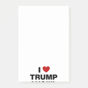 I Kärlek Trump Post-it Block