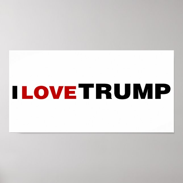 I Kärlek Trump Poster (Framsidan)