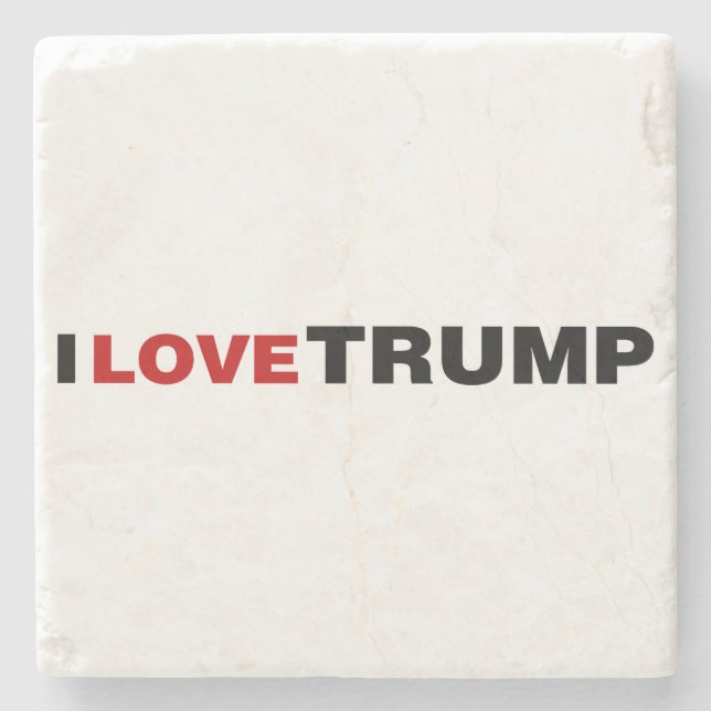 I Kärlek Trump Stenunderlägg (Framsidan)