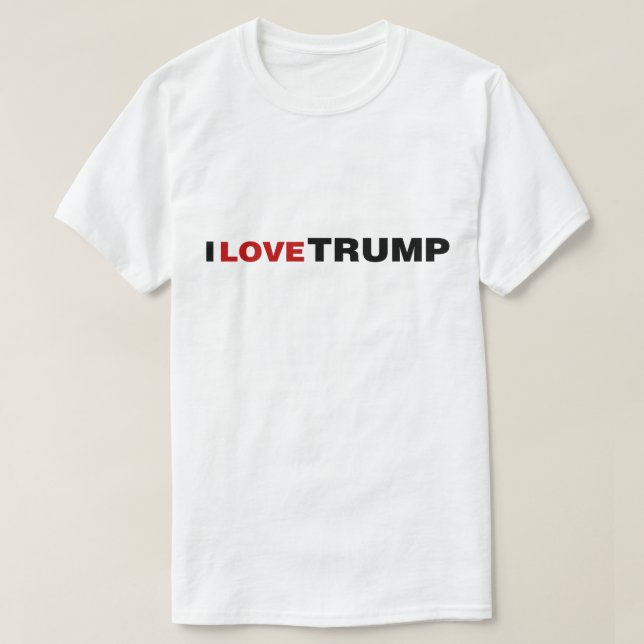 I Kärlek Trump T Shirt (Design framsida)