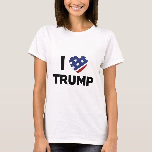 I Kärlek Trump T Shirt (Framsida)