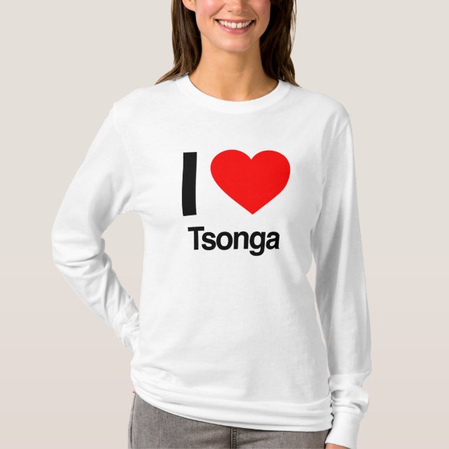 i kärlek tsonga t shirt (Framsida)