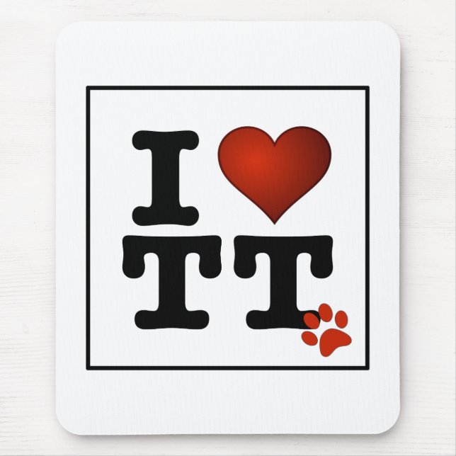 I Kärlek TT Mousepad Musmatta (Framsidan)