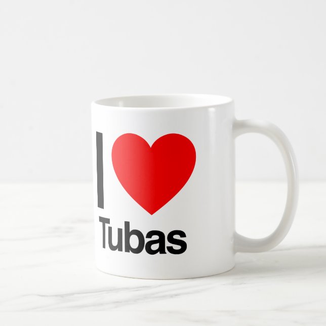 i kärlek tubas kaffemugg (Höger)